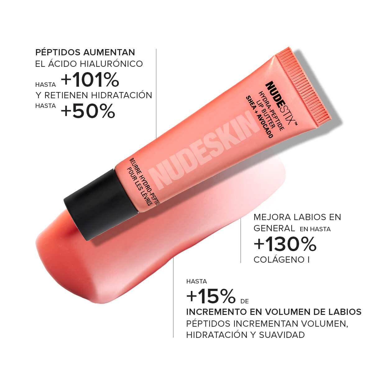 NUDESKIN HYDRATING PEPTIDE LIP BUTTER (BÁLSAMO DE LABIOS)